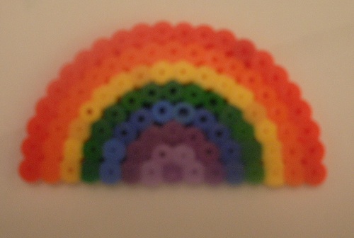 Rainbow Hama Bead Pattern